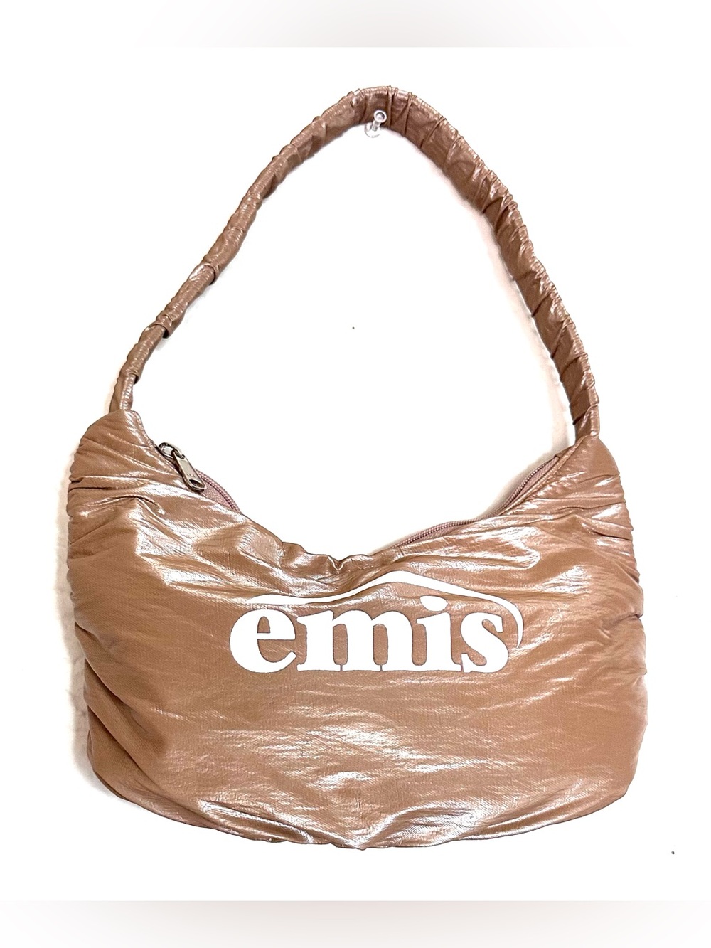 Emis (Korean Brand) Metallic Gold/Tan Shoulder Bag